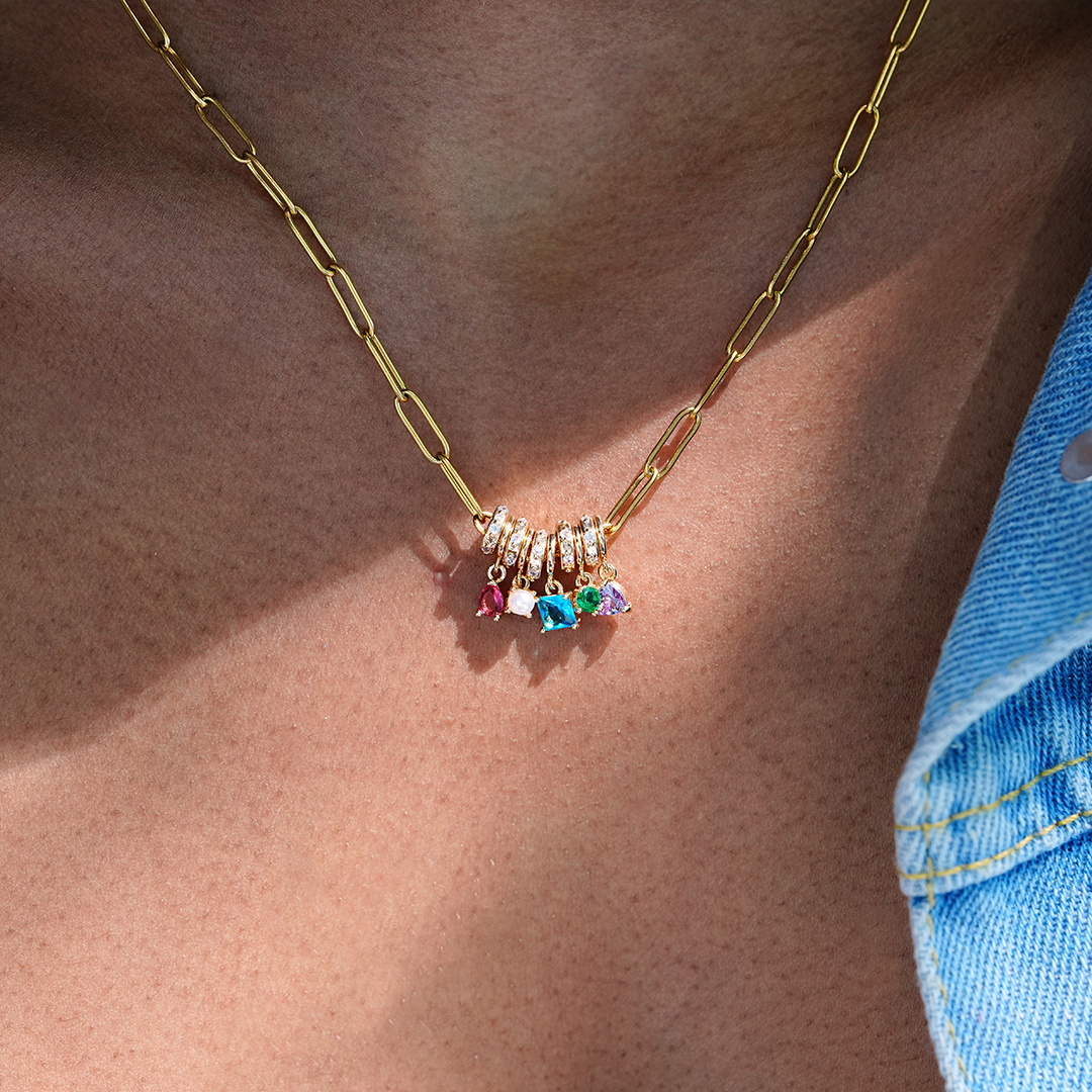 Personalized Birthstone necklace