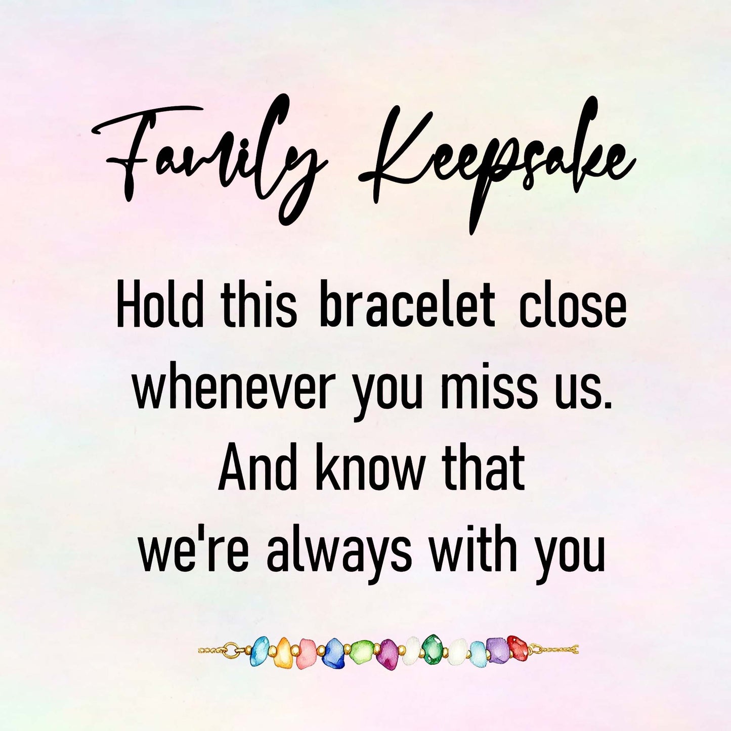 Custom Family Birthstone Gemstone Bracelet