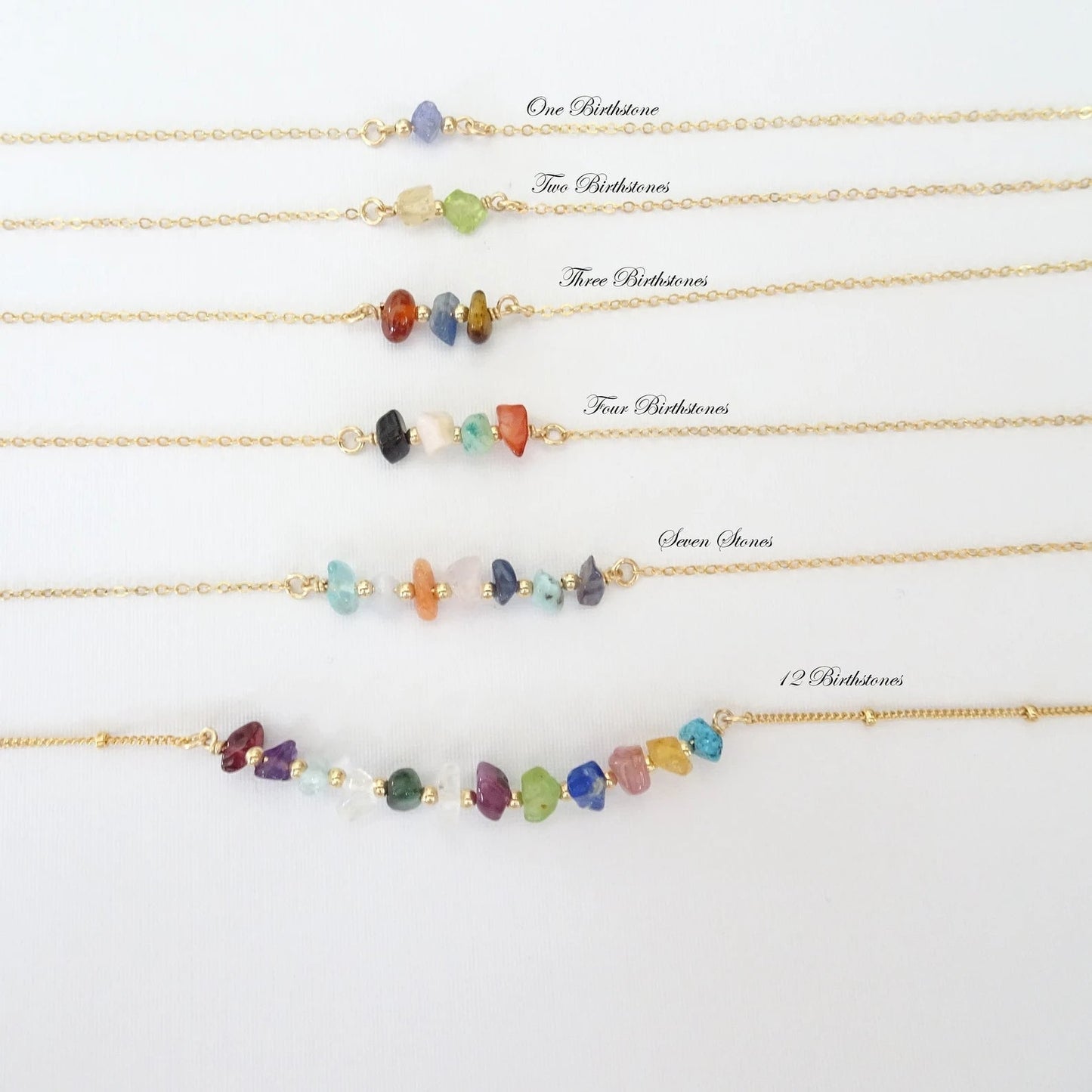 Custom Family Birthstone Gemstone Bracelet