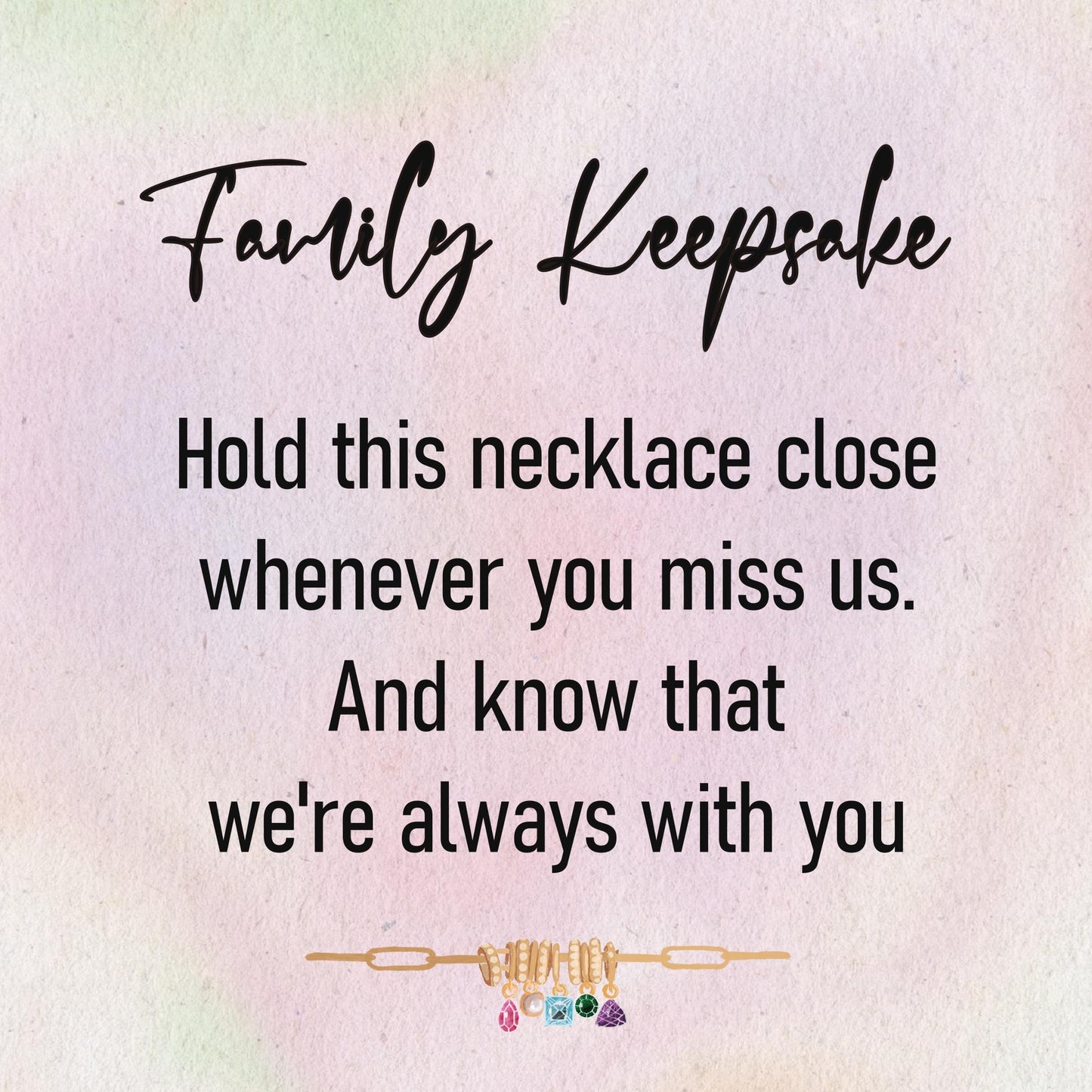 Personalized Birthstone necklace
