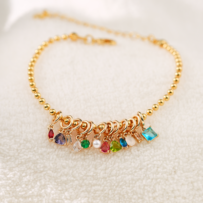 Family Keepsake Birthstone Bracelet