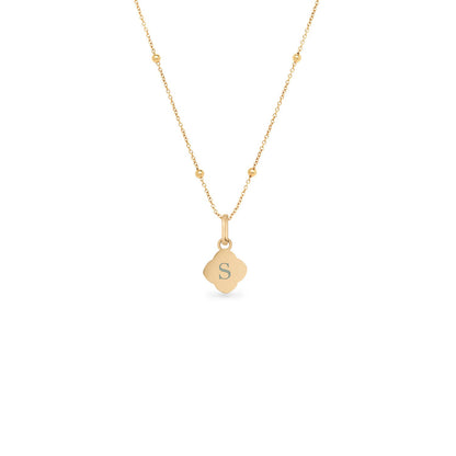 Pearl Clover Necklace (Gold)