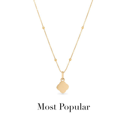 Pearl Clover Necklace (Gold)