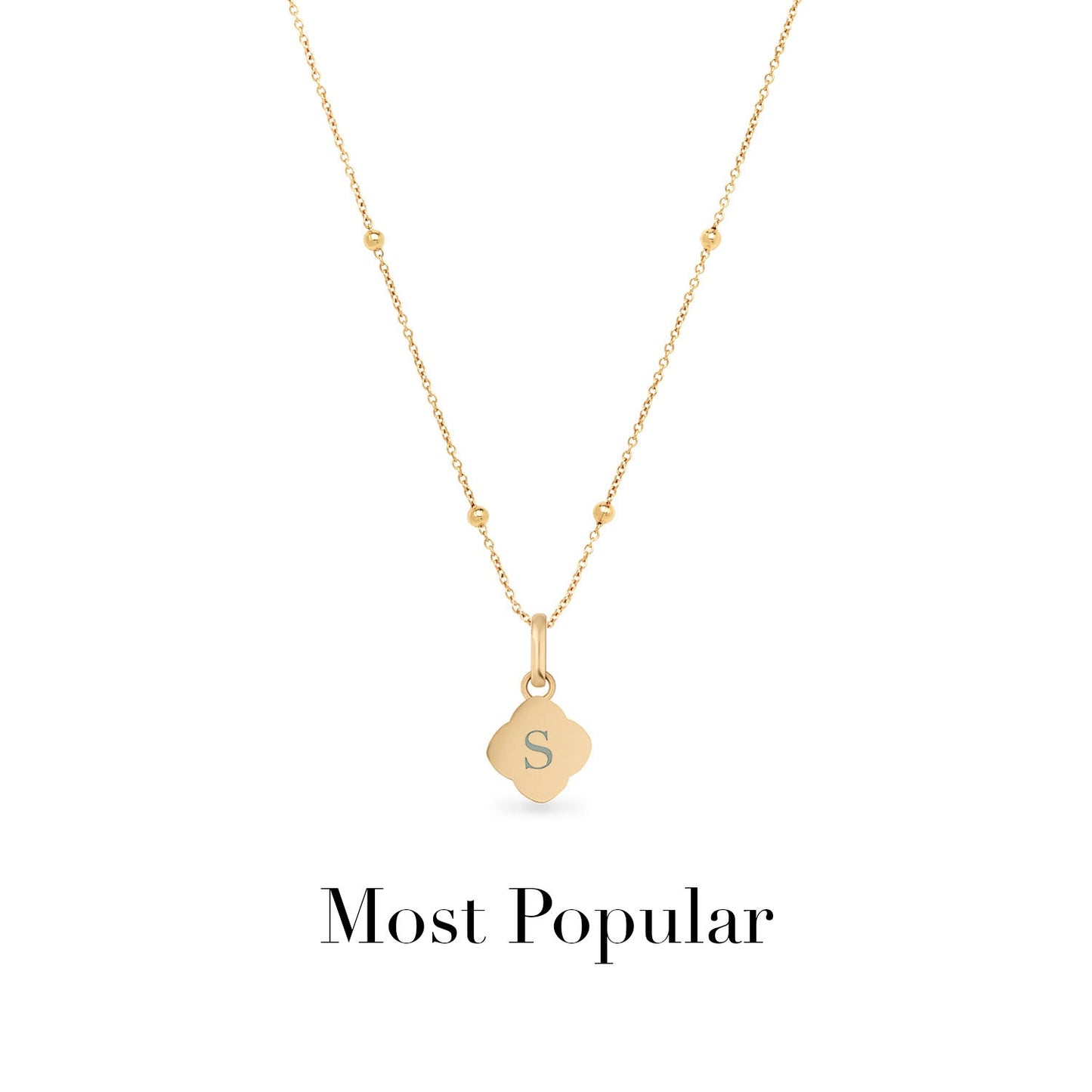 Pearl Clover Necklace (Gold)