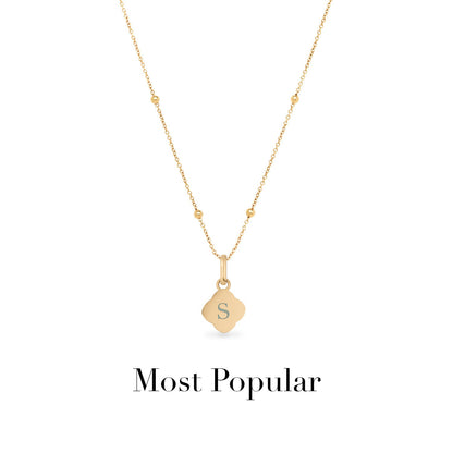 Pearl Clover Necklace (Gold)