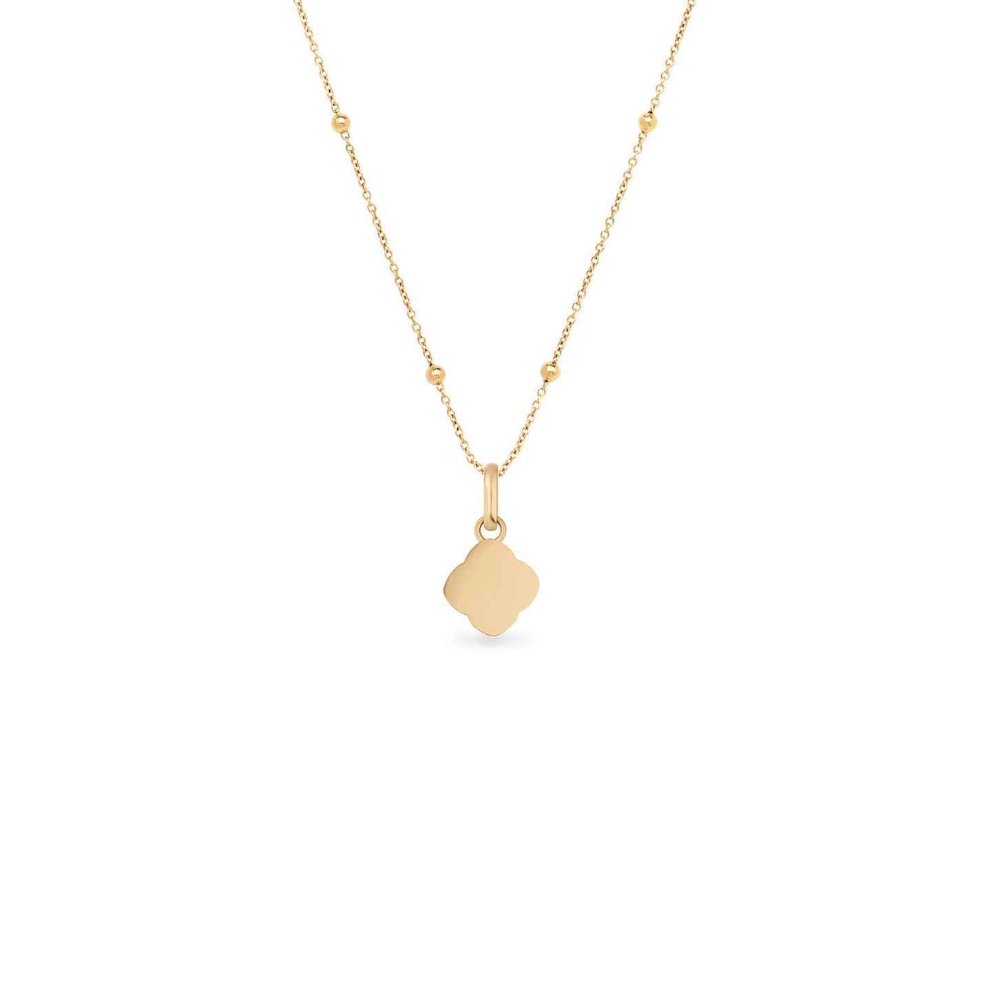 Pearl Clover Necklace (Gold)