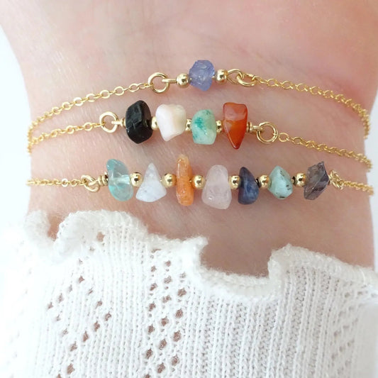 Custom Family Birthstone Gemstone Bracelet